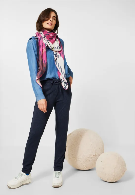 Casual Fit Jersey Hose night sky blue