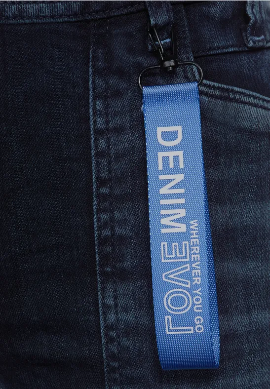 Regular Fit Chino blue/black used wash