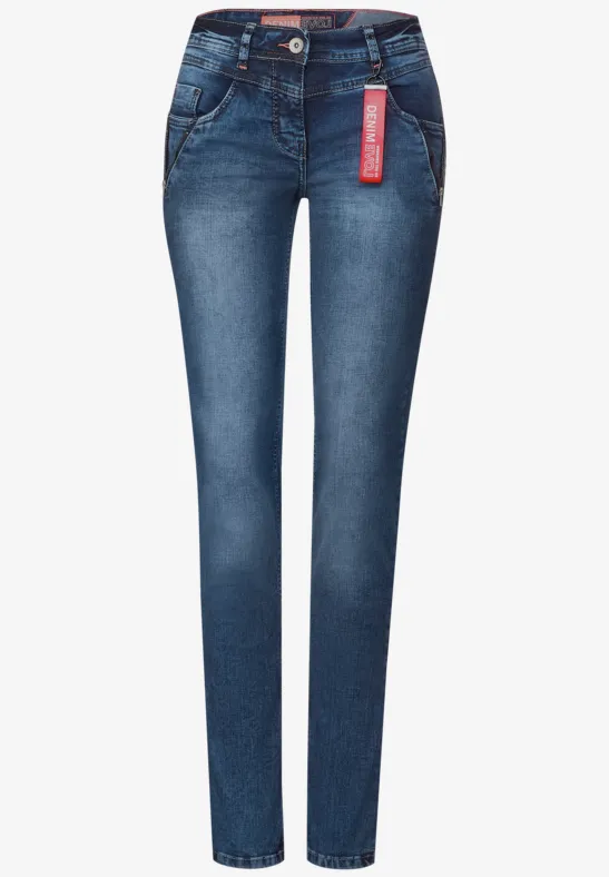 Loose Fit Jeans mid blue authentic washed