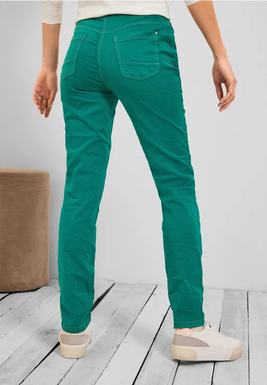 Pantalon coupe slim deep smaragd green