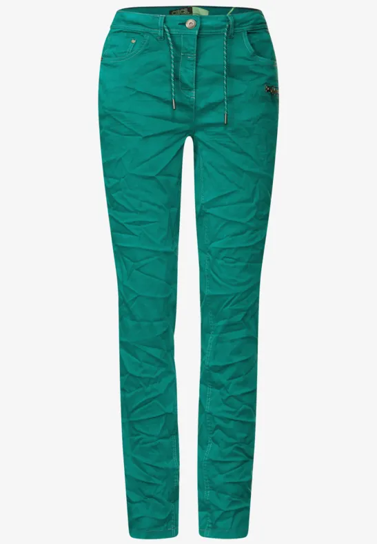 Pantalon coupe slim deep smaragd green