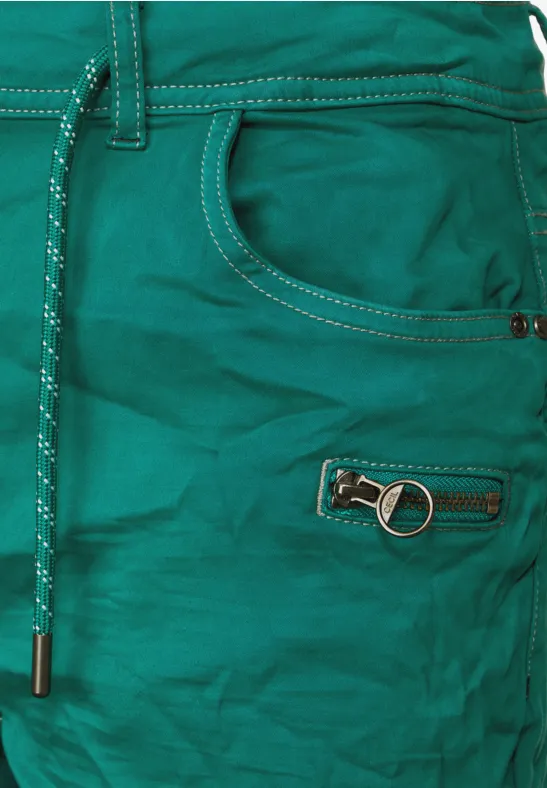 Pantalon coupe slim deep smaragd green