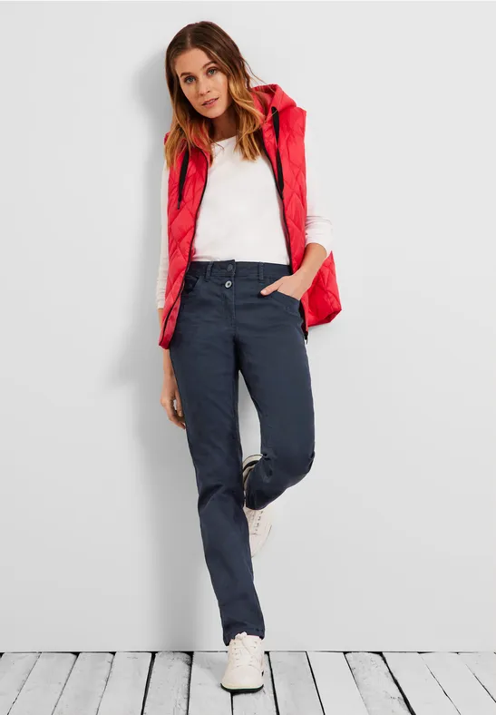 Pantalon loose fit enduit night sky blue
