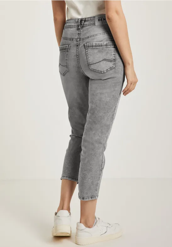 Slim Fit Jeans in Grau grey washed