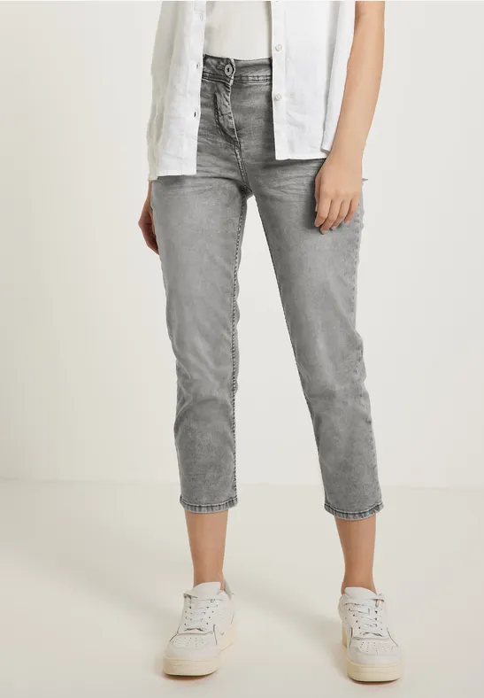 Slim Fit Jeans in Grau grey washed