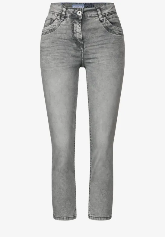 Slim Fit Jeans in Grau grey washed