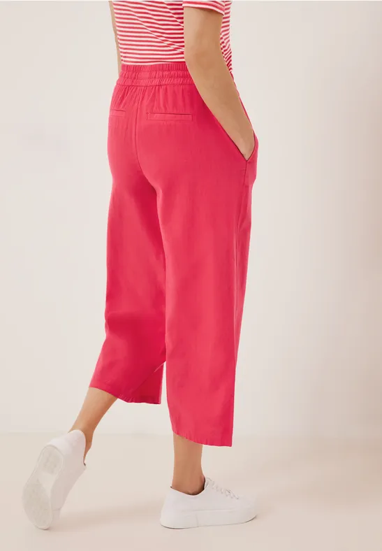 Leinenmix Loose Fit Hose strawberry red