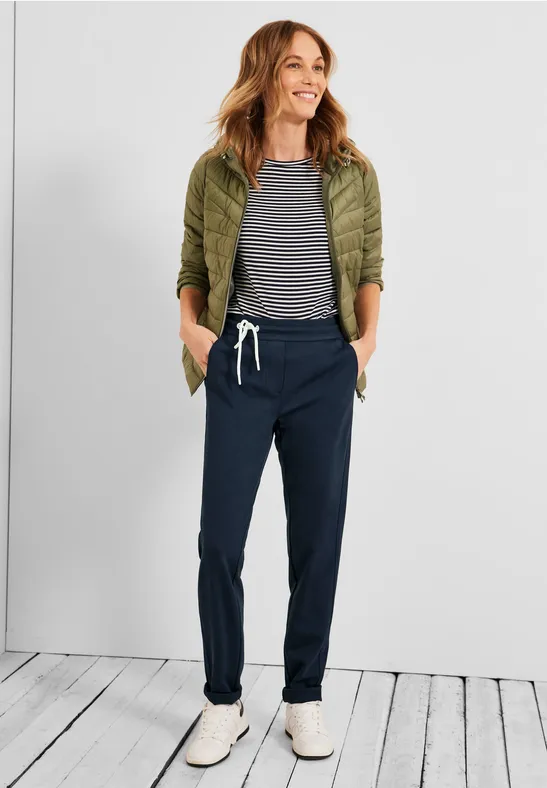 Pantalon coupe classique style jogging deep blue