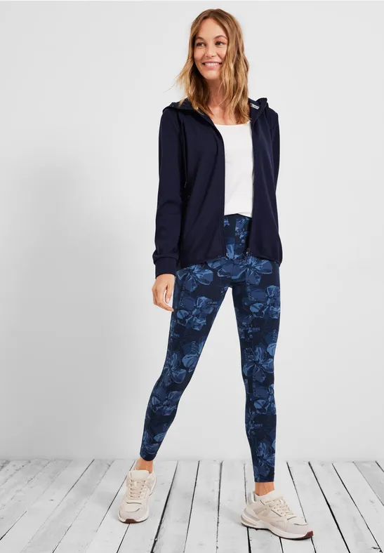 Legging avec imprimé all-over deep blue