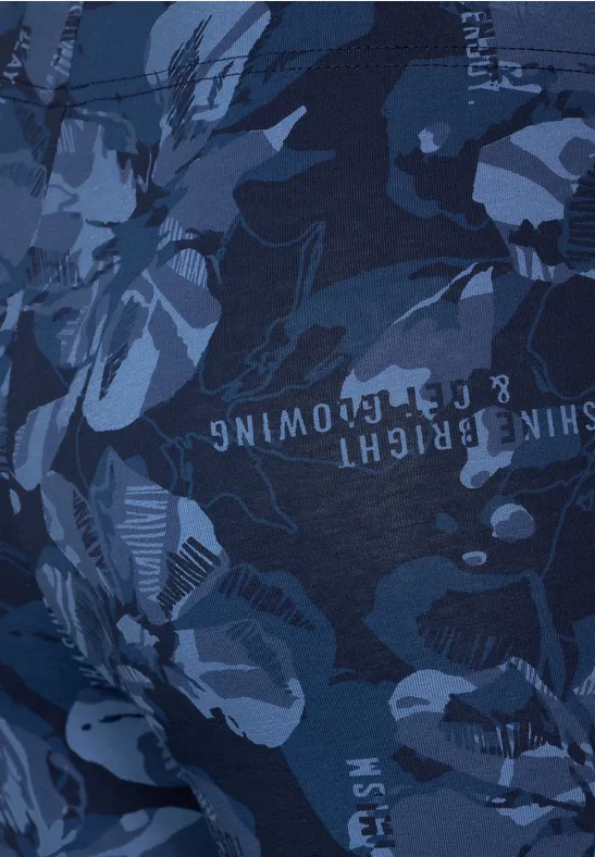 Legging avec imprimé all-over deep blue