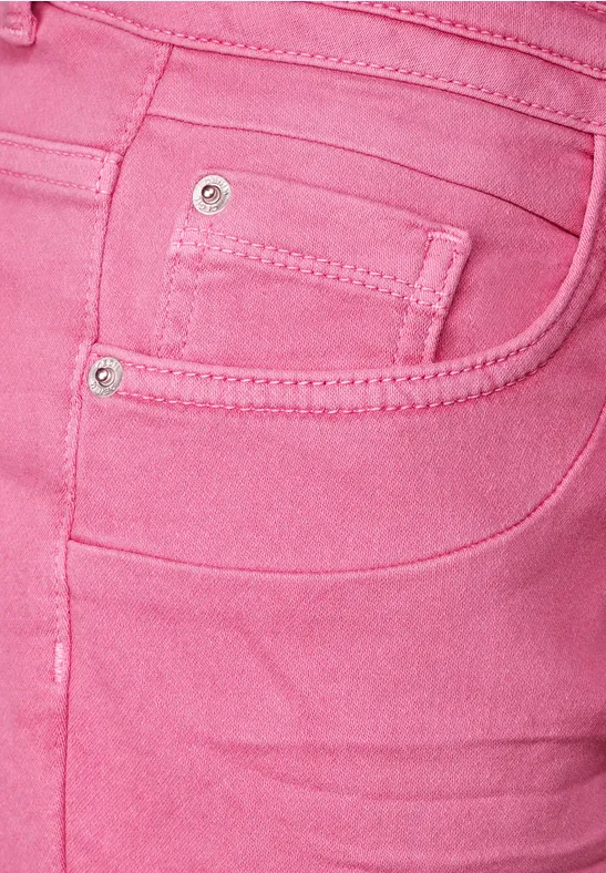 Loose fit jeans in joggingstijl fresh pink