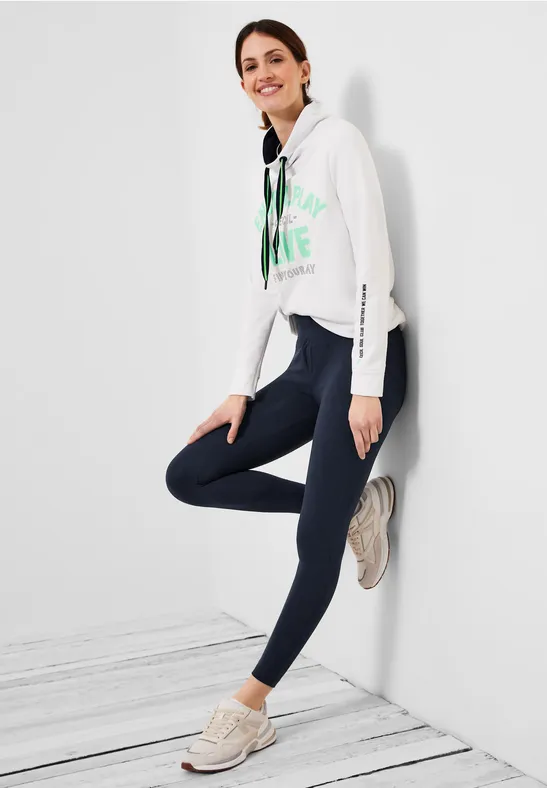 Leggings in Unifarbe deep blue