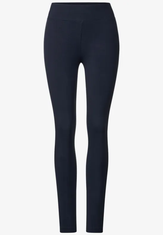 Leggings in Unifarbe deep blue