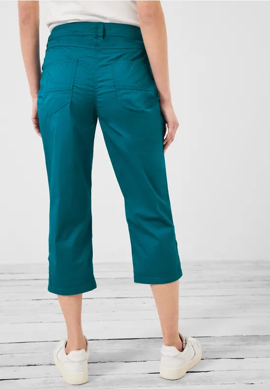 Pantalon casual fit 3/4 nocturnal aqua blue