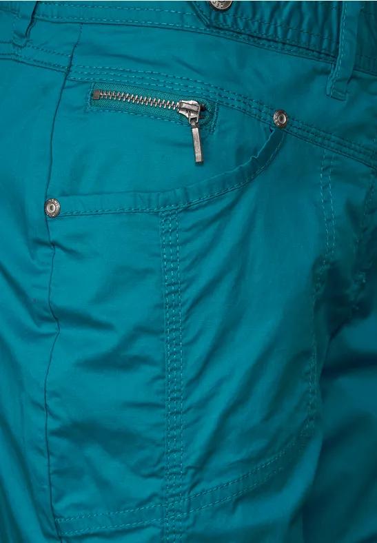 Pantalon casual fit 3/4 nocturnal aqua blue