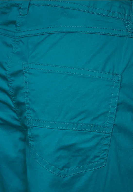 Pantalon casual fit 3/4 nocturnal aqua blue