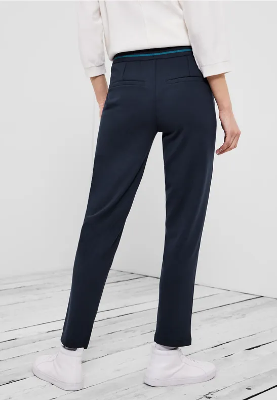 Casual Fit Hose mit Stretch deep blue