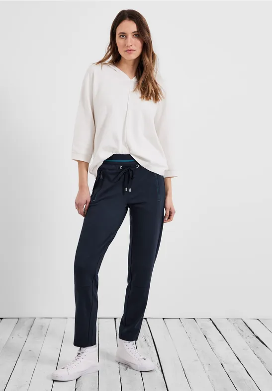 Casual Fit Hose mit Stretch deep blue
