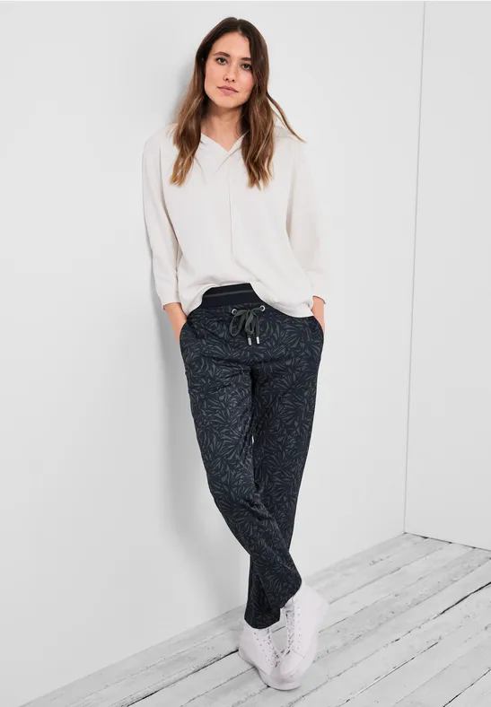 Casual Fit Hose mit Stretch easy khaki