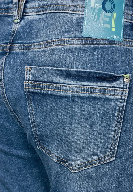 Loose Fit Jeans fresh blue random wash