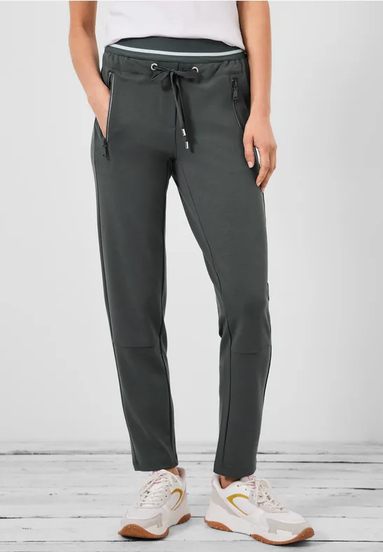 Casual Fit Hose mit Stretch easy khaki