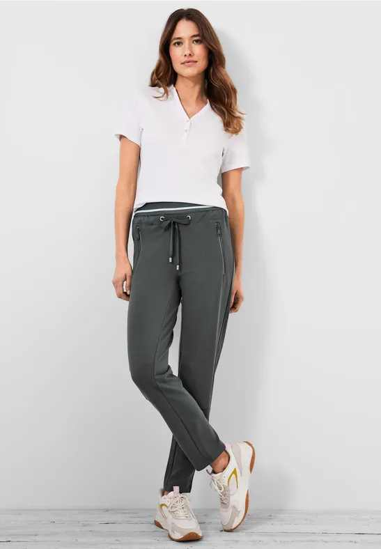 Casual Fit Hose mit Stretch easy khaki