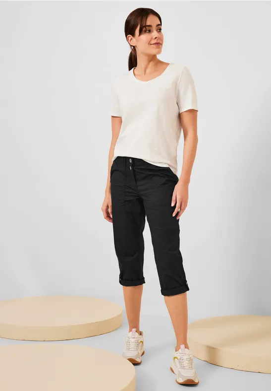 Casual Fit Papertouch Hose Black