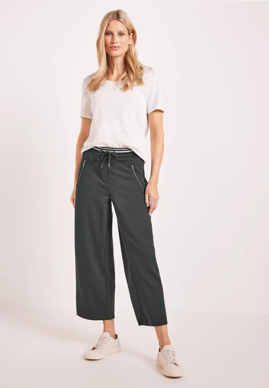 Loose Fit Hose mit Zipper easy khaki