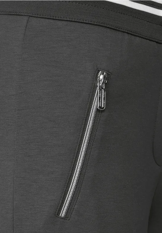 Loose Fit Hose mit Zipper easy khaki