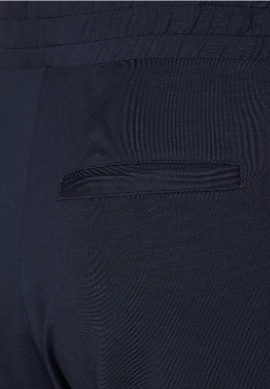 Short coupe ample en jersey deep blue