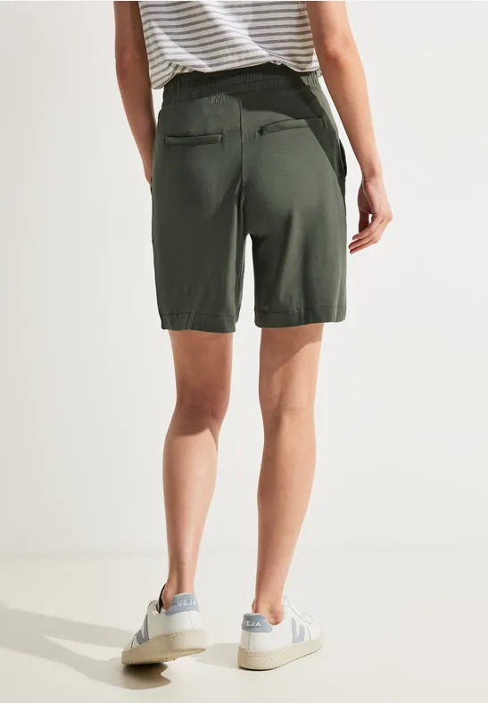 Jersey Loose Fit Shorts sporty khaki