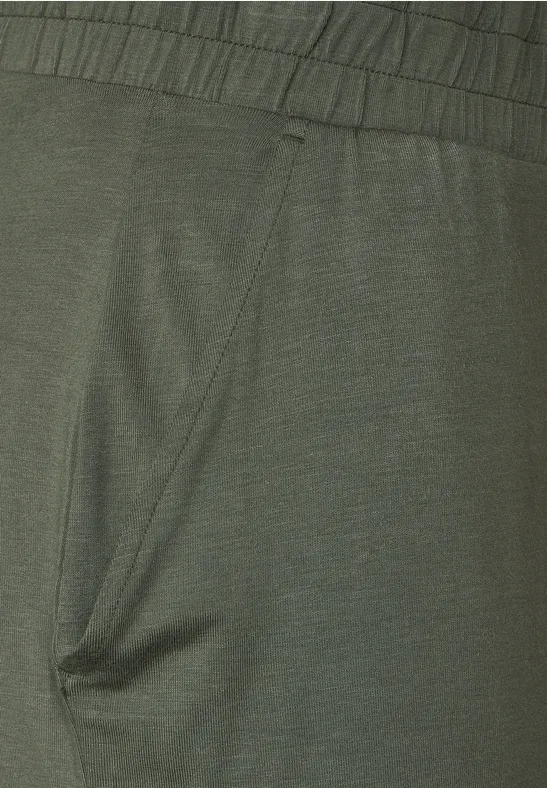 Jersey Loose Fit Shorts sporty khaki