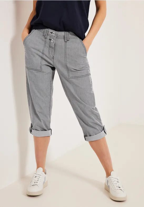 Casual Fit Hose in 3/4 carbon grey