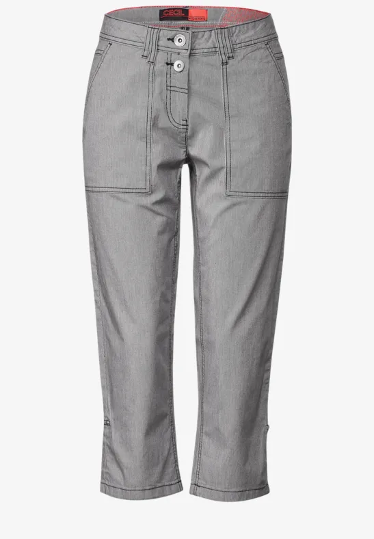 Casual Fit Hose in 3/4 carbon grey