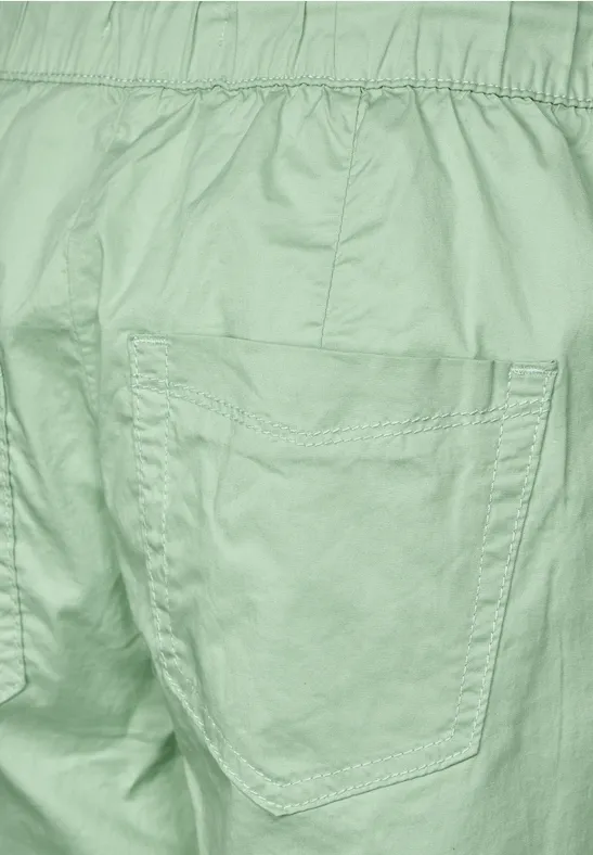 Loose Fit Papertouch Hose fresh salvia green