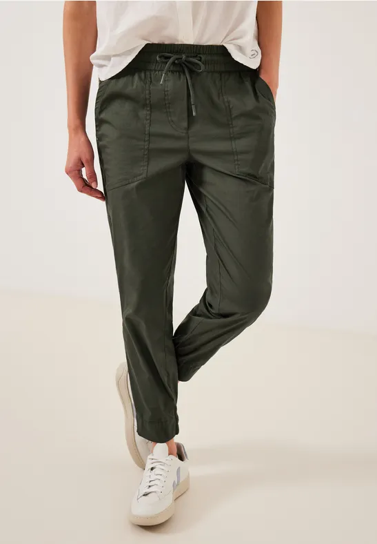 Pantalon stretch coupe classique sporty khaki