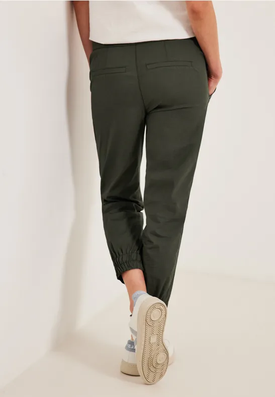 Pantalon stretch coupe classique sporty khaki