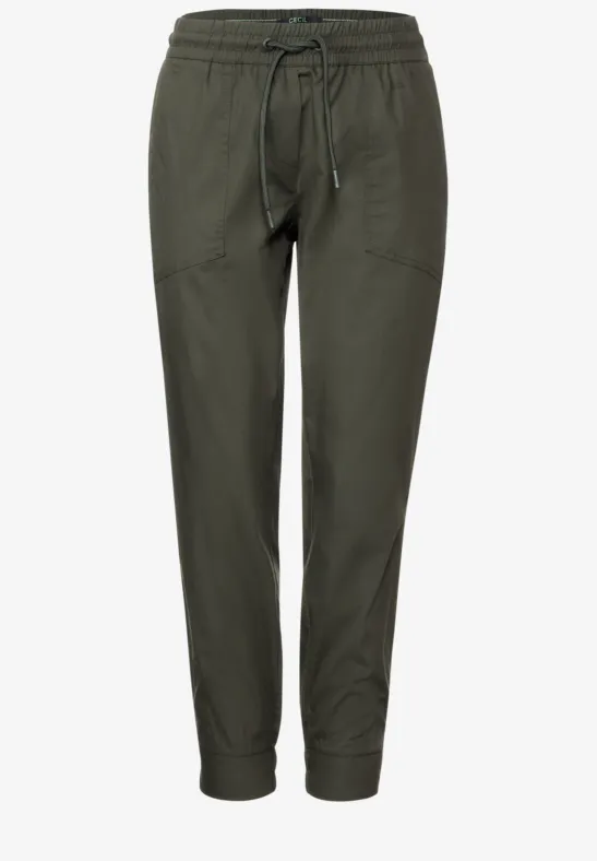 Pantalon stretch coupe classique sporty khaki