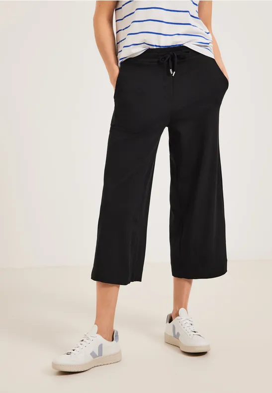 Casual fit broek Black