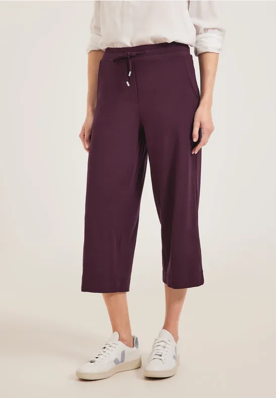 Casual fit broek wineberry red