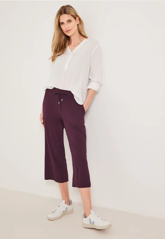 Casual fit broek wineberry red