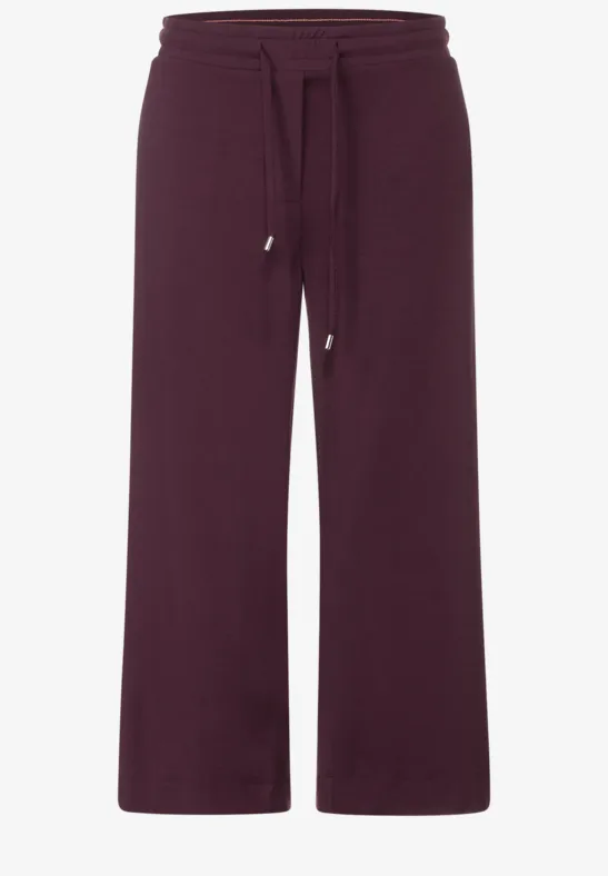 Casual fit broek wineberry red