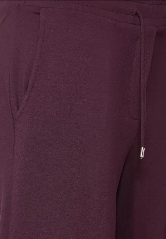 Casual fit broek wineberry red