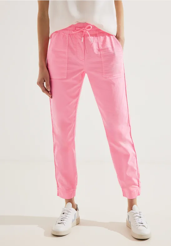 Casual Fit Hose soft neon pink