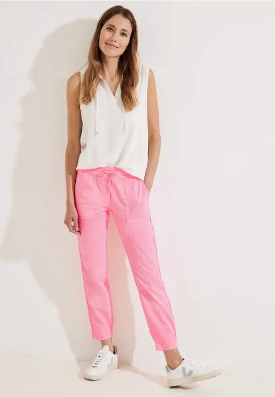 Casual Fit Hose soft neon pink