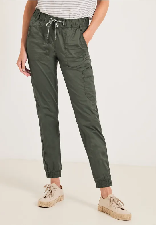 Pantalon coupe classique utilitaire sporty khaki