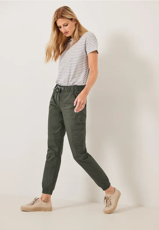 Pantalon coupe classique utilitaire sporty khaki