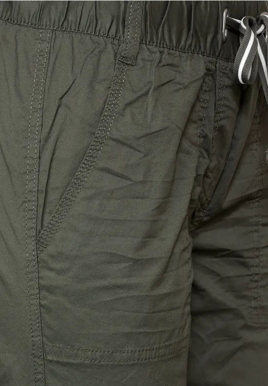 Pantalon coupe classique utilitaire sporty khaki