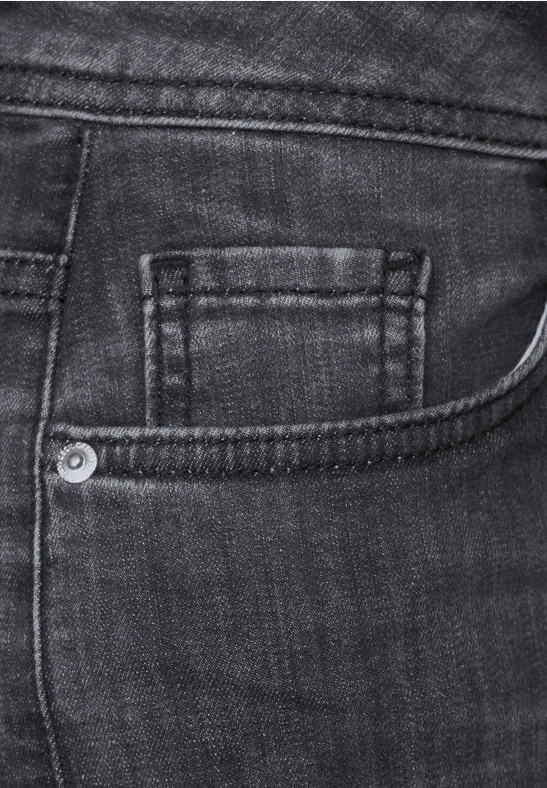 Pantalon coupe ample à jambes larges dark grey washed