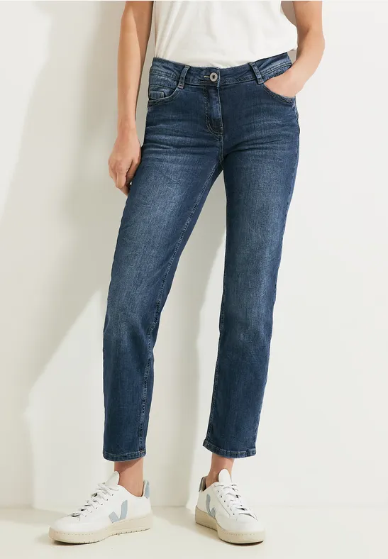 Jean coupe slim mid blue wash